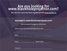 Tablet Screenshot of blackholeprojector.com